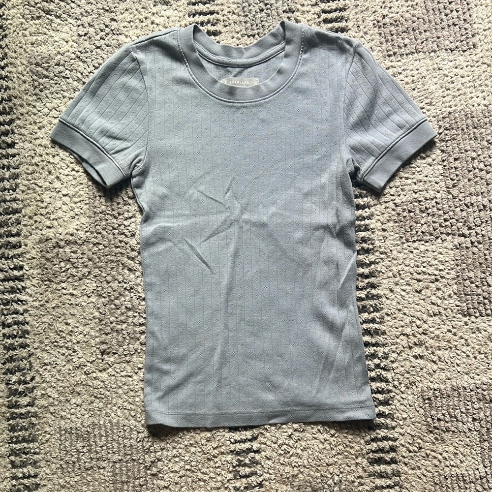 Everlane Pointelle Cotton Tee